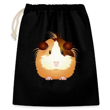 Sugar-sweet guinea pig – to fall in love with! - Gift Bag 40 x 50 cm - black - Front