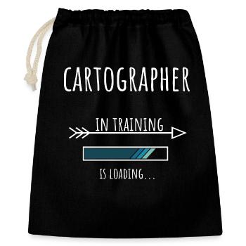 Gift Profession Training Cartographer - Gift Bag 40 x 50 cm - black - Front