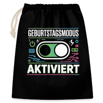 Birthday Mode Enabled - Gift Bag 40 x 50 cm - black - Front