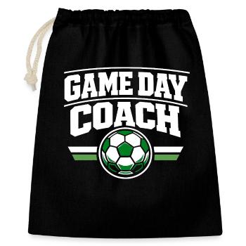 Soccer Training Youth Sports Coach - Gift Bag 40 x 50 cm - black - Front