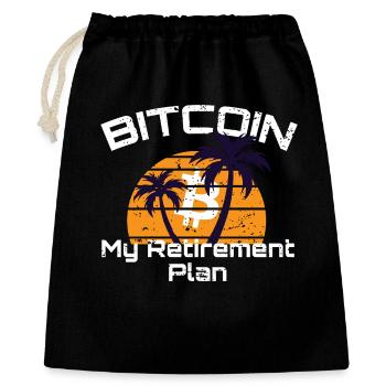 Bitcoin - 21 Million - Cryptocurrency - Geschenkbeutel aus Baumwolle (40 x 50 cm) - Schwarz - Vorne