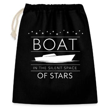 Navigation de nuit avec - Sac cadeau 40 x 50 cm - noir - Devant
