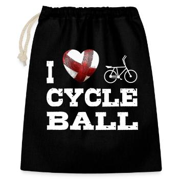 Cycling ball, cycleball, indoor cycling - Gift Bag 40 x 50 cm - black - Front