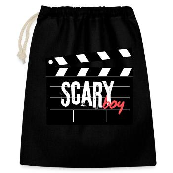 Scary Boy Film Klappe Design - Geschenkbeutel aus Baumwolle (40 x 50 cm) - Schwarz - Vorne