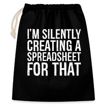 I'm silently creating a spreadsheet for that - Gift Bag 40 x 50 cm - black - Front