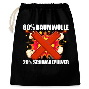 Black powder, pyrotechnicians, firecrackers, fireworks - Gift Bag 40 x 50 cm - black - Front