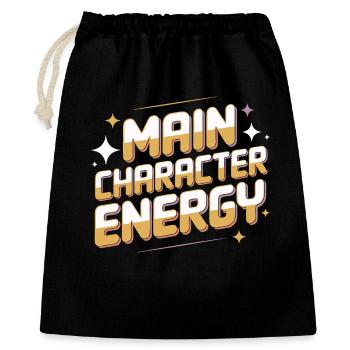 T-shirt graphique Énergie du personnage principal - Sac cadeau 40 x 50 cm - noir - Devant