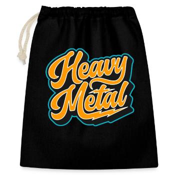 Heavy Metal Bold Script Logo - Geschenkbeutel aus Baumwolle (40 x 50 cm) - Schwarz - Vorne