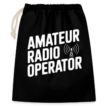 Amateur Radio Operator - Gift Bag 40 x 50 cm - black - Front