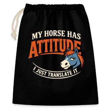 Horse Mood Humor Experienced Horse Owner - Gift Bag 40 x 50 cm - black - Front