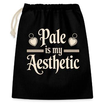 Pâle est mon esthétique - Sac cadeau 40 x 50 cm - noir - Devant