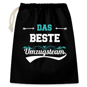 Umzugshelfer Umzugsteam Einweihung Design - Geschenkbeutel aus Baumwolle (40 x 50 cm) - Schwarz - Vorne