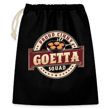Goetta Wurst Proud Cinny Goetta Squad - Geschenkbeutel aus Baumwolle (40 x 50 cm) - Schwarz - Vorne
