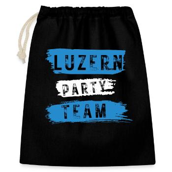 Équipe du parti de Lucerne - Sac cadeau 40 x 50 cm - noir - Devant
