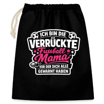 La Maman de Foot Folle Drôle - Sac cadeau 40 x 50 cm - noir - Devant