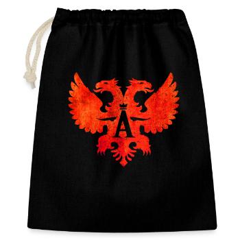 Albania Shqipëri - Albanian Eagle - Albanian - Gift Bag 40 x 50 cm - black - Front