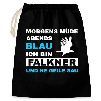 Fauconnerie Fauconnier Fauconnier Fauconnier Fauconnier Oiseau de proie - Sac cadeau 40 x 50 cm - noir - Devant