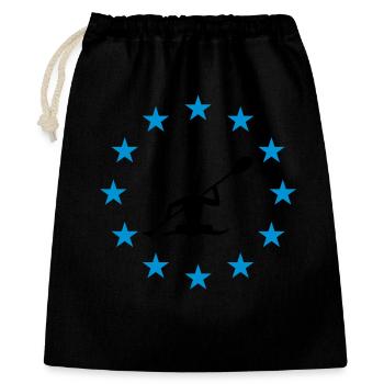 Canoeing in the star circle - Gift Bag 40 x 50 cm - black - Front