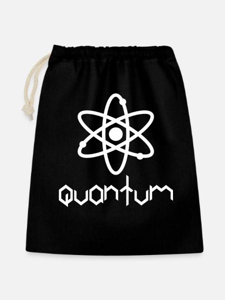 Quantum - Geschenkbeutel aus Baumwolle (40 x 50 cm) - Schwarz