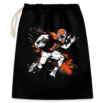 Footballer Street Art - Gift Bag 40 x 50 cm - black - Front