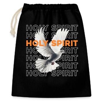 Dove of Holy Spirit - Gift Bag 40 x 50 cm - black - Front