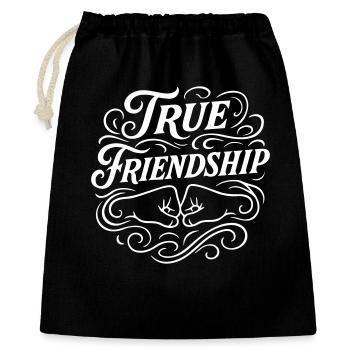 Friendship Saying Friends - Gift Bag 40 x 50 cm - black - Front