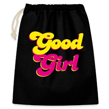 Good Girl Retro Pink Energy Girl Power Vibes - Gift Bag 40 x 50 cm - black - Front