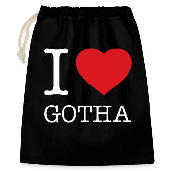 J’ADORE GOTHA - Sac cadeau 40 x 50 cm - noir - Devant