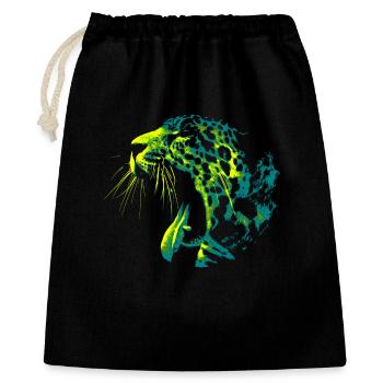 Panthère Stylée - Sac cadeau 40 x 50 cm - noir - Devant