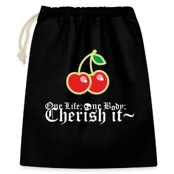 Cherry - Gift Bag 40 x 50 cm - black - Front