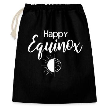Happy Equinox Easter Ostara Pagan Spring - Gift Bag 40 x 50 cm - black - Front
