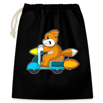Scooter pour chat - Sac cadeau 40 x 50 cm - noir - Devant