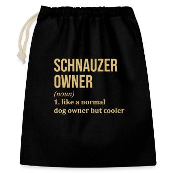 Schnauzer - Gift Bag 40 x 50 cm - black - Front