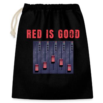 Red is good - Humour producteur de musique MAO, DJ - Sac cadeau 40 x 50 cm - noir - Devant