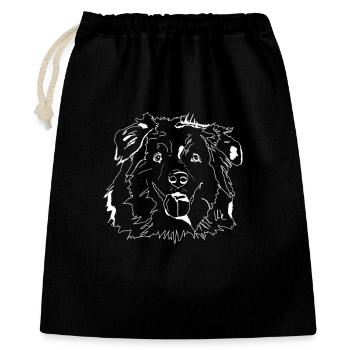 Australian Shepherd - Gift Bag 40 x 50 cm - black - Front