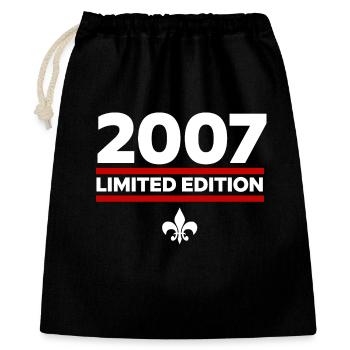 2007 Limited Edition - Geschenkbeutel aus Baumwolle (40 x 50 cm) - Schwarz - Vorne