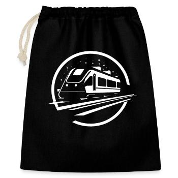 Train Graphics - Gift Bag 40 x 50 cm - black - Front