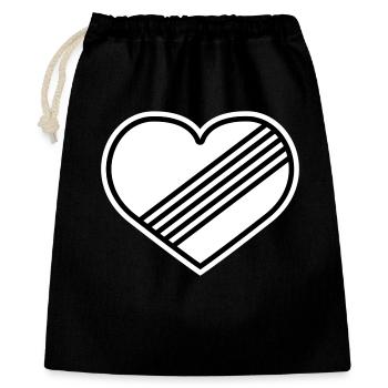 Full throttle heart against speed limit - Gift Bag 40 x 50 cm - black - Front