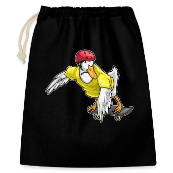 Planche à roulettes Duck Skater - Sac cadeau 40 x 50 cm - noir - Devant