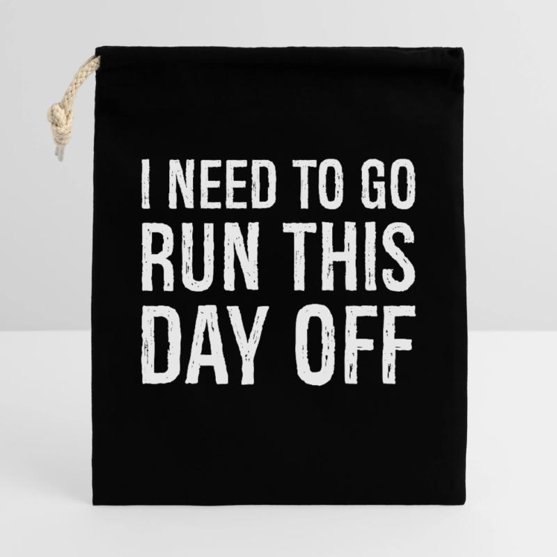 I need to go run this day off Gift Bag 40 x 50 cm