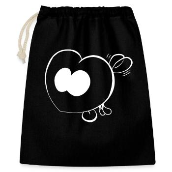 Trickster Yum - Geschenkbeutel aus Baumwolle (40 x 50 cm) - Schwarz - Vorne