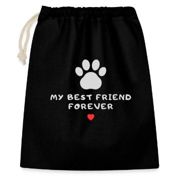 my best friend forever - Gift Bag 40 x 50 cm - black - Front