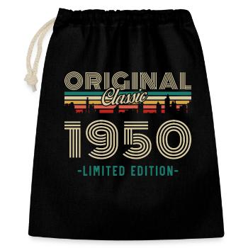 1950er Jahre Vintage Retro Geburtstagsgeschenk - Geschenkbeutel aus Baumwolle (40 x 50 cm) - Schwarz - Vorne
