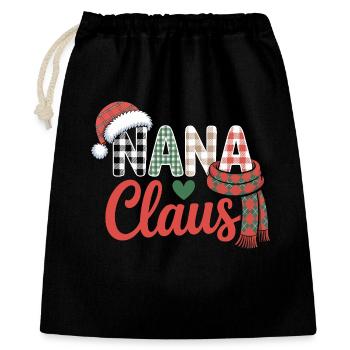 Nana Claus Christmas  - Gift Bag 40 x 50 cm - black - Front