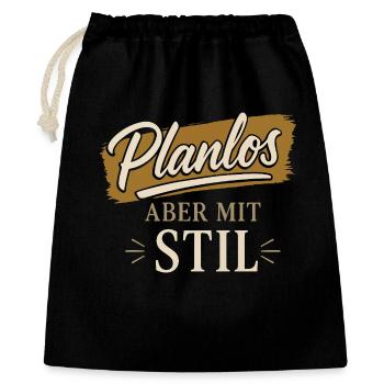 Aimless, but with style - Gift Bag 40 x 50 cm - black - Front