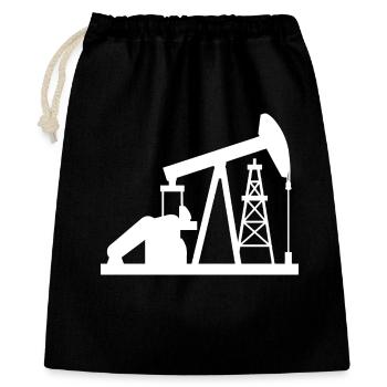Oil Pumpjack USA Oil Transfer Pump Design - Gift Bag 40 x 50 cm - black - Front