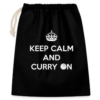 Keep Calm and Curry On - Gift Bag 40 x 50 cm - black - Front