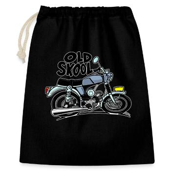 0897 cyclomoteur 50cc couleur OLD SKOOL - Sac cadeau 40 x 50 cm - noir - Devant