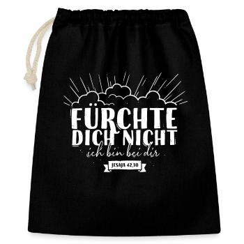 Fear not - Gift Bag 40 x 50 cm - black - Front