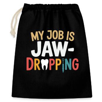 Conception d’outils de technicien de laboratoire dentaire - Sac cadeau 40 x 50 cm - noir - Devant